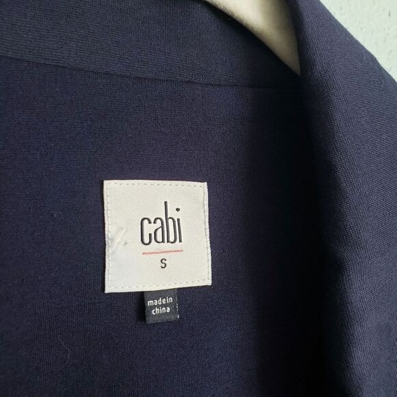 Cabi Navy Blue Chance Full Zip Moto Jacket - Picture 5 of 7